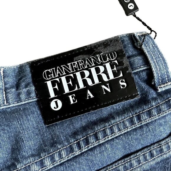 Dior Designer Gianfranco Ferre Italian Vintage High Waisted Mom Jeans NEW Sz 30 - Picture 8 of 16